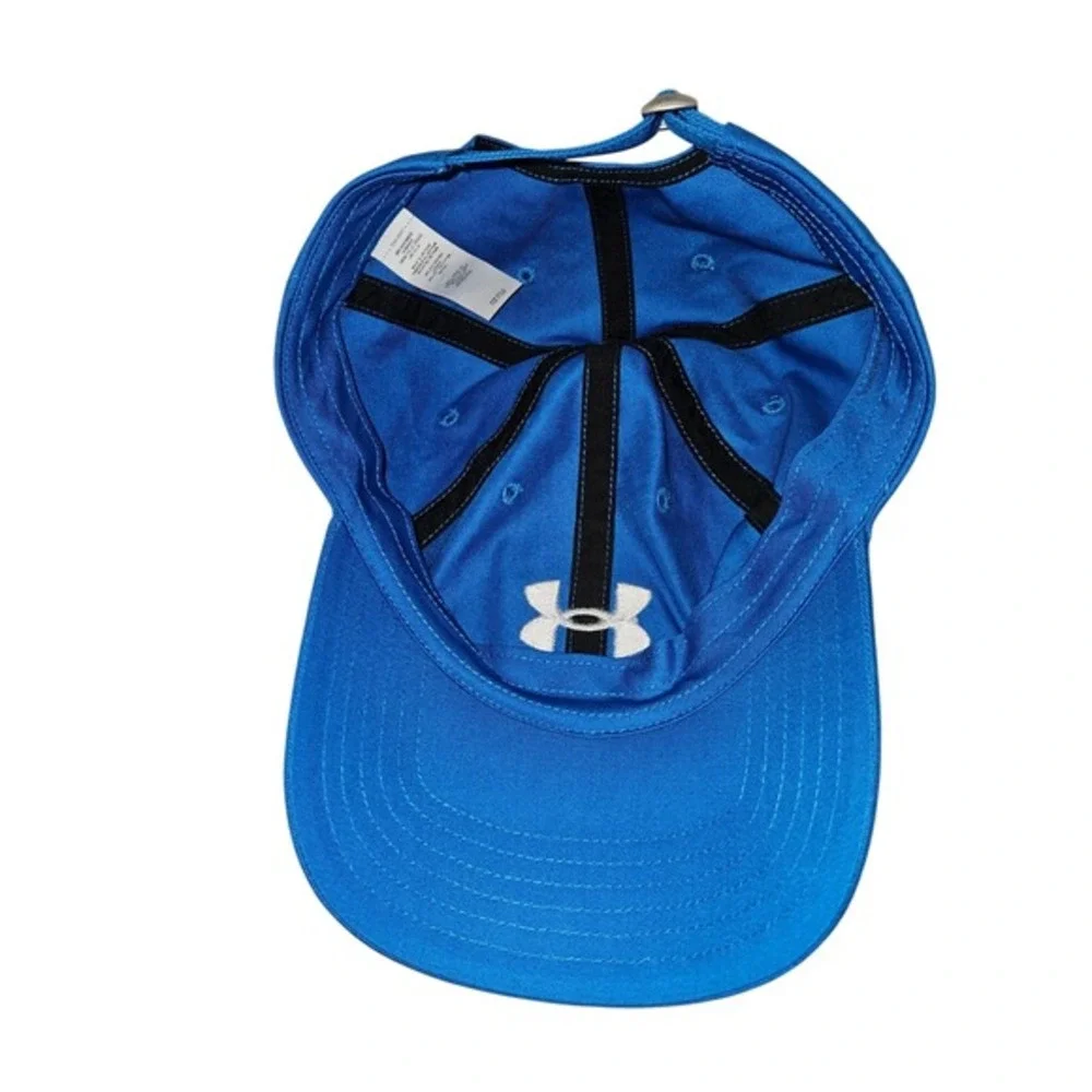Under Armour Men's Baseball‎ Cap Blue Adjustable Strap Logo Embroidered